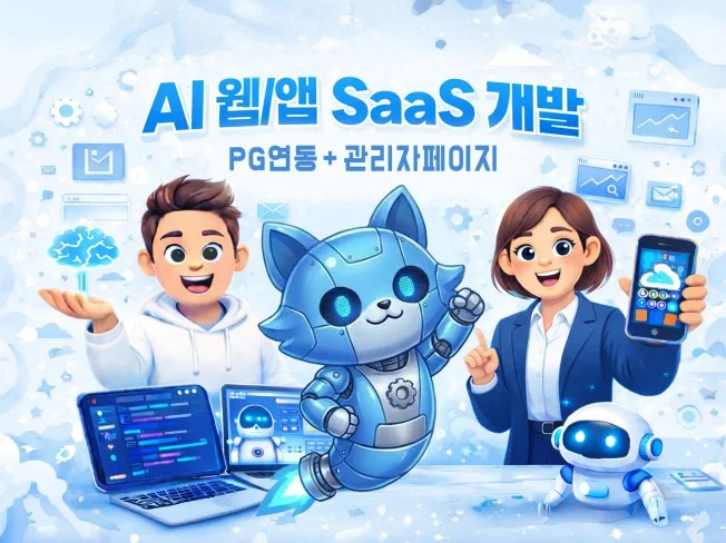 AI 웹 앱 SaaS 프로그램 맞춤 제작